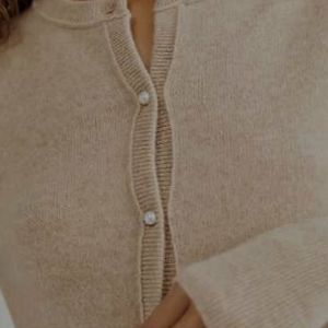 Free People Pearl Cropped Cashmere Cardigan